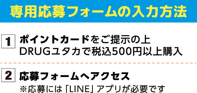 専用応募フォームの入力方法