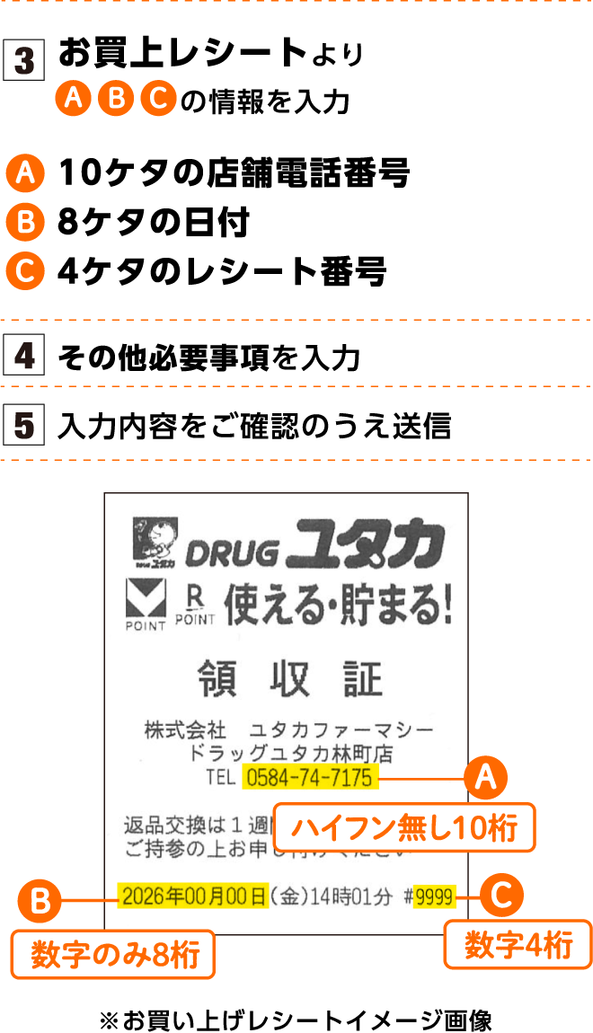 専用応募フォームの入力方法